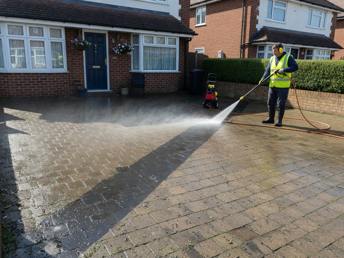 Driveway and patio cleaning